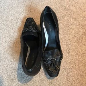 Leather Tasseled Pumps